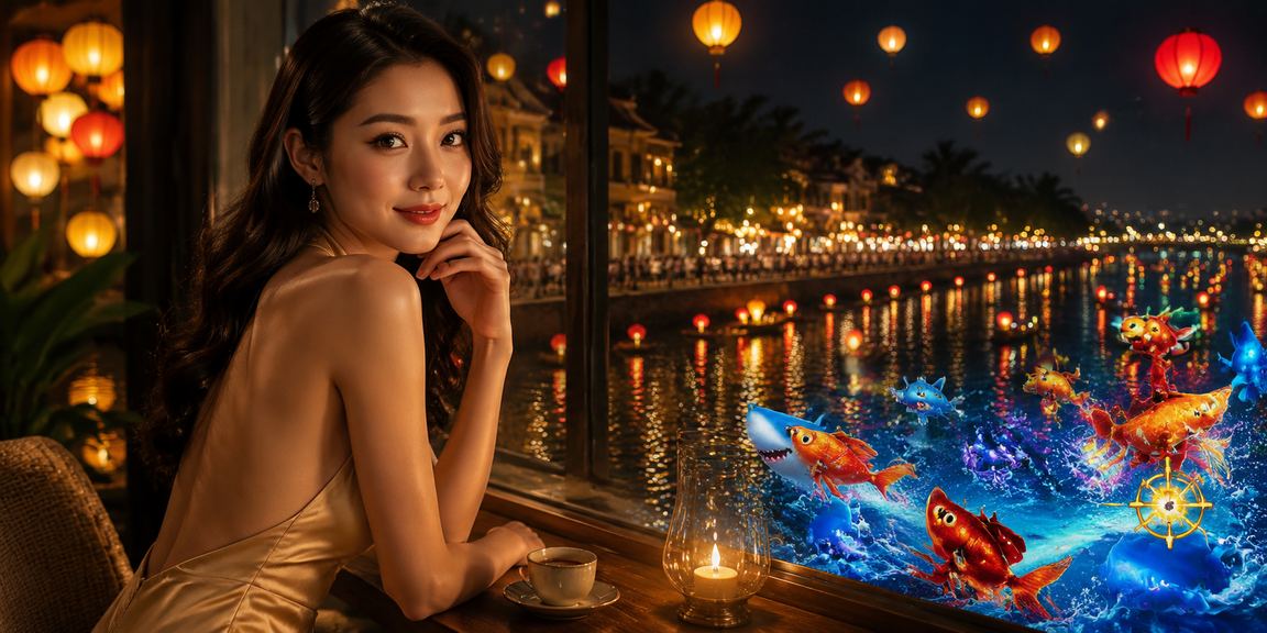 Người dùng tại Hội An thưởng thức cà phê buổi sáng trong khi khám phá trò chơi bắn cá trực tuyến