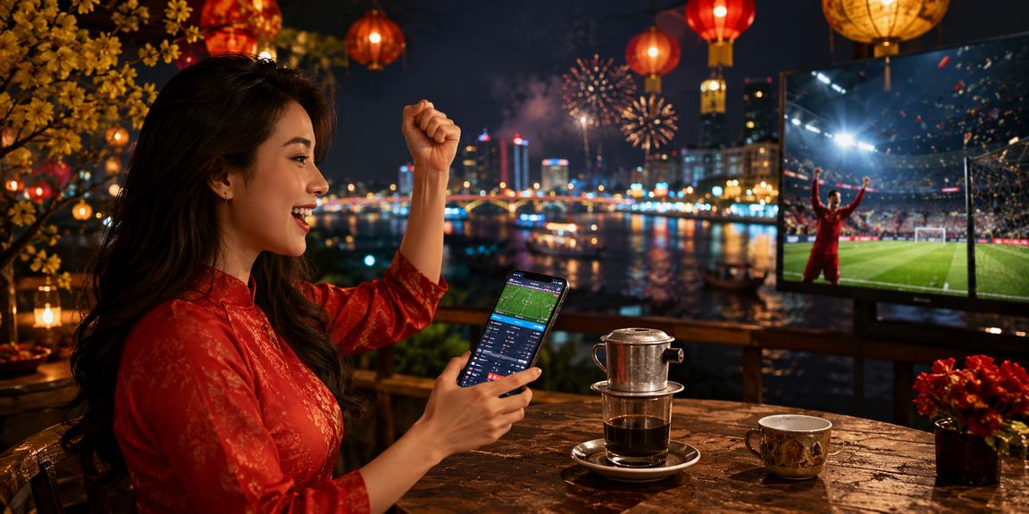Người chơi xem FAQ cá cược thể thao bên ly cà phê tại đồng bằng sông Cửu Long