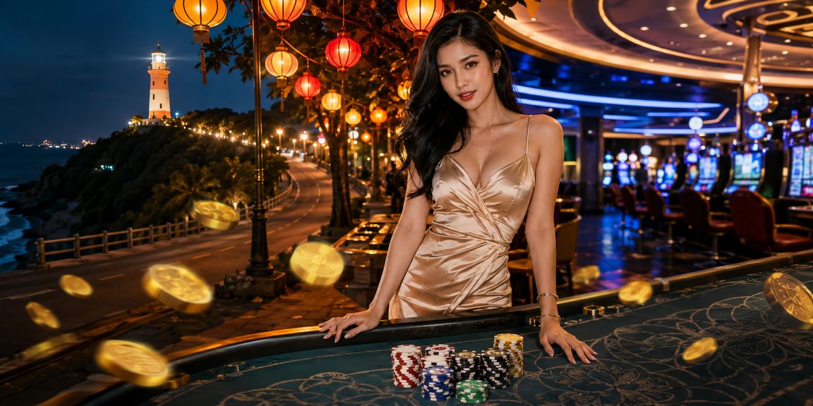 Không khí cá cược casino sôi động tại chợ đêm Vũng Tàu trên nền tảng 98win01